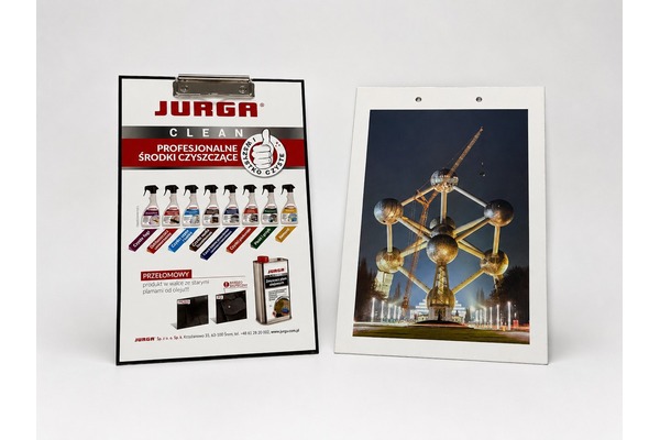 Clipboard firmowy z logo i nadrukiem offsetowym CMYK – INTRO-SKIBA